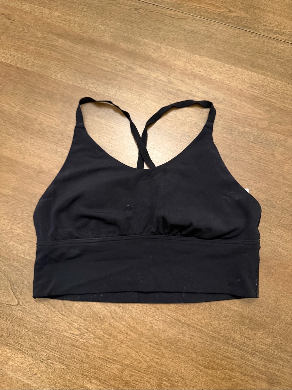 aerie Black Cross-Strap Sports Bralette